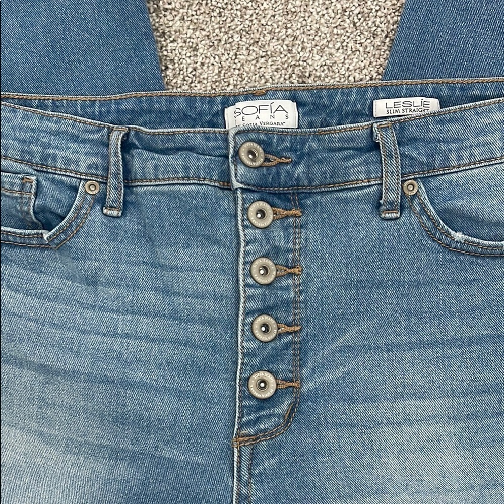 Sophia jeans, Leslie Slim straight Blue Jeans - Picture 5 of 7
